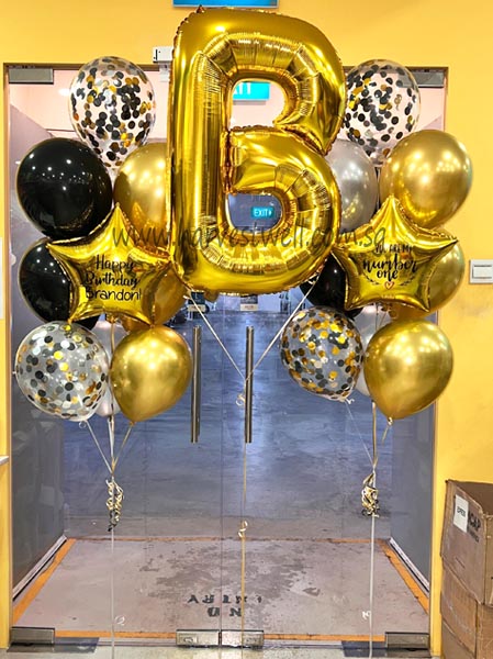 Personalised Classy Megaloon Balloon Bundle Set